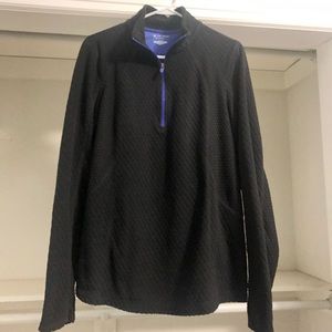 Tek Gear Black/ Purple Pullover Waffle Print 29in long Smoke Free Home